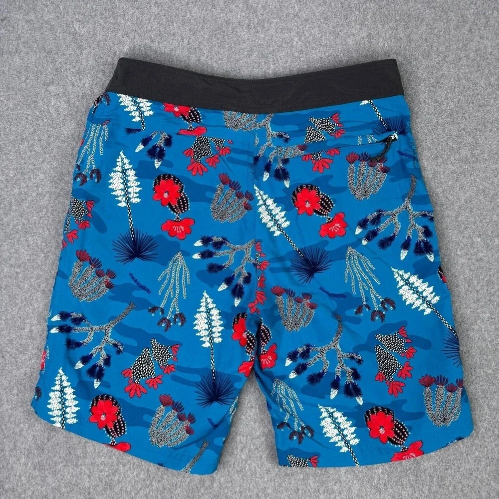 The North Face Board Shorts Blue Coral Men's Size 30 Hybrid‎ Swimming Trunks